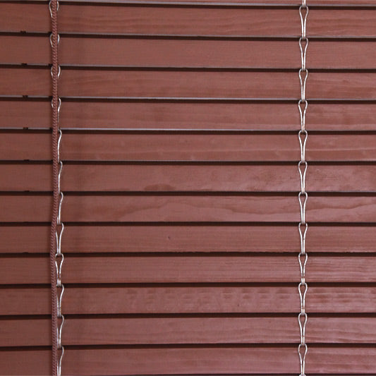 Roleta drewniana na taras - brązowa (czekolada mleczna)