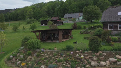 Roleta drewniana na taras - brązowa